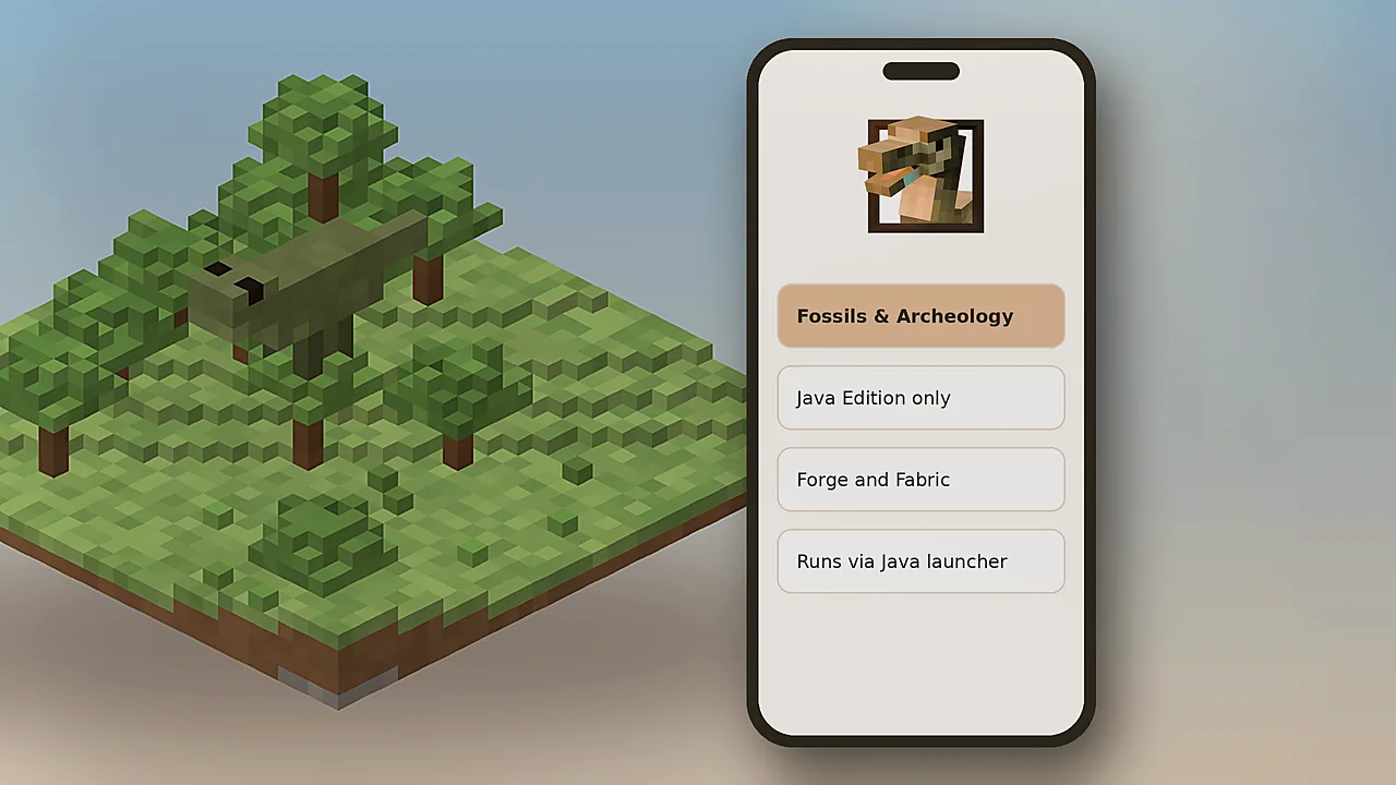 Fossils and Archeology for MCPE feature image