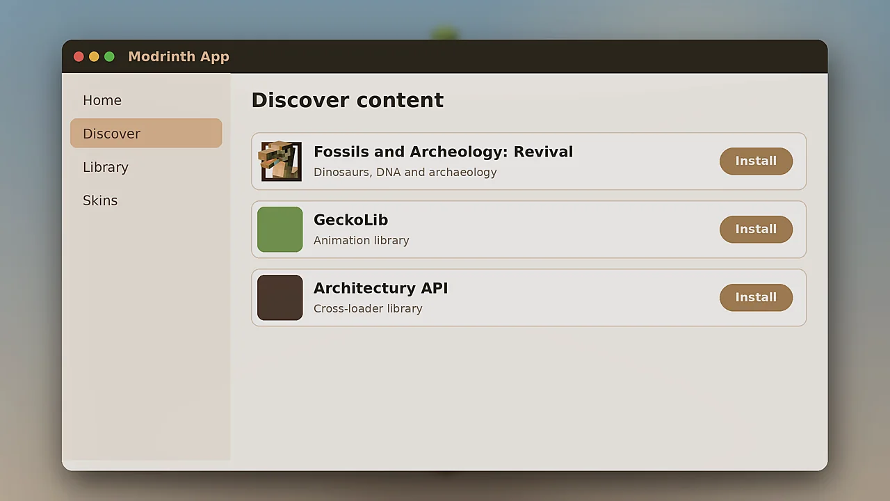 Fossils and Archeology on Modrinth feature image